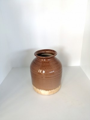 Seramik vazo kahverengi